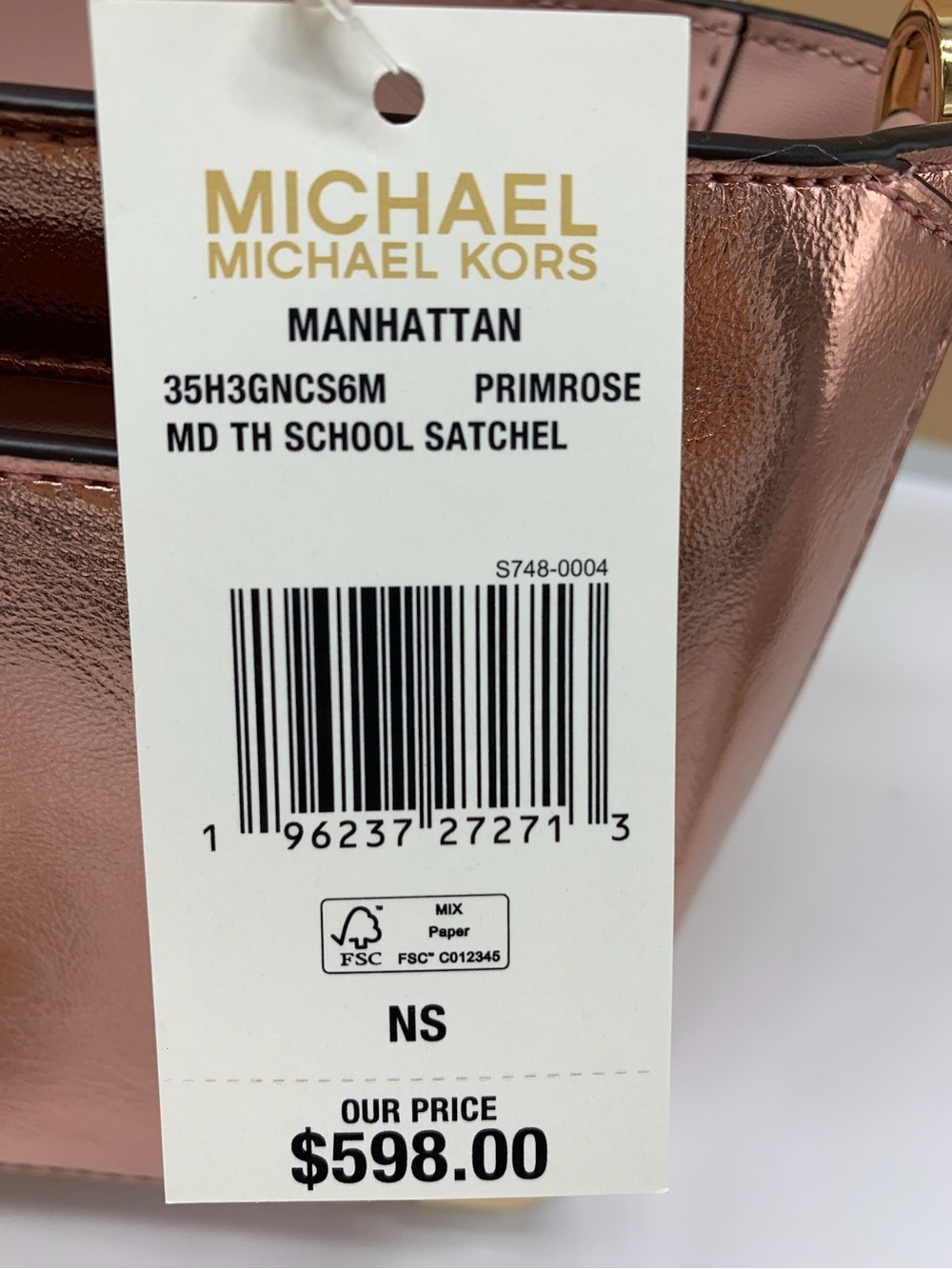 MICHAEL KORS
Manhattan Medium Top
Hand School Patent Satchel Primrose color - Picture 14 of 14